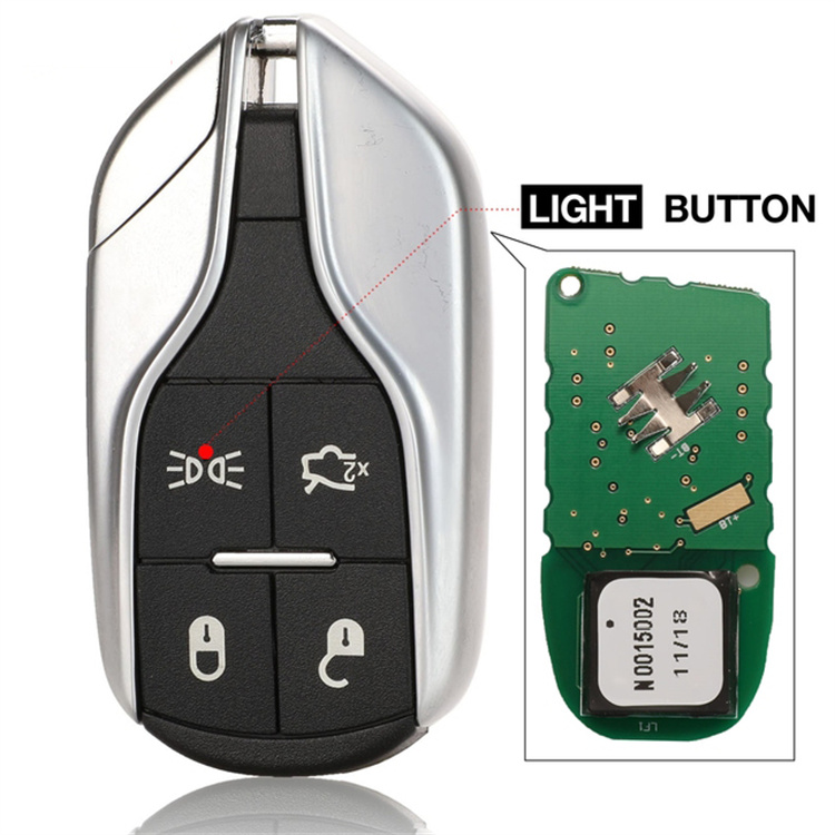 433.925MHz 3 botones de reemplazo Flip Remote Car Key Shell Case Fob para Maserati